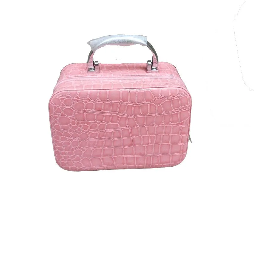 Darianrojas Hot Sale Women Beauticians Cosmetic Bags Travel Handbags PU Leather Organizer Makeup Bag Wash Bags Make Up Elegant Cosmetic Case