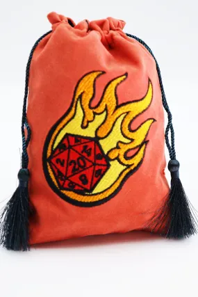 Dice Fire Ball Dice Bag