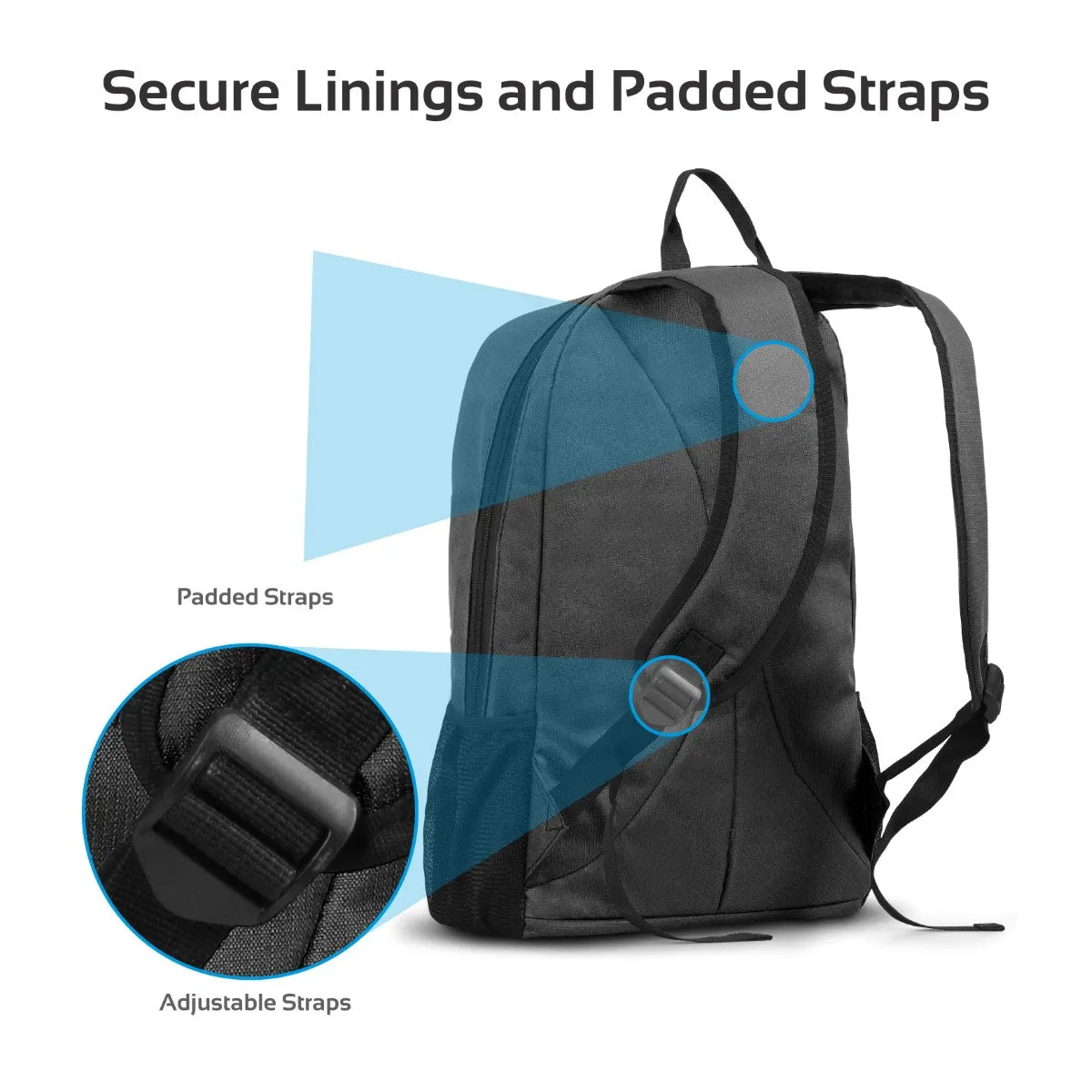 Durable Anti-Theft 15.6 Inches Laptop Backpack with Large Secure Compartment