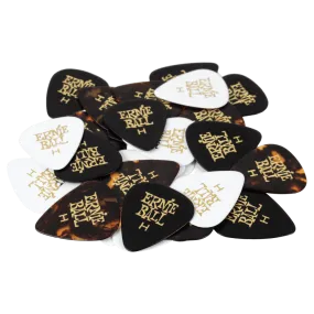 Ernie Ball Heavy Assorted Color Cellulose Picks, Bag Of 144