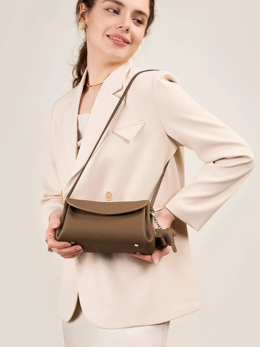 FASHIONABLE SUMMER MINI EXQUISITE GENUINE LEATHER SOFT LEATHER SMALL BAG FOR WOMEN