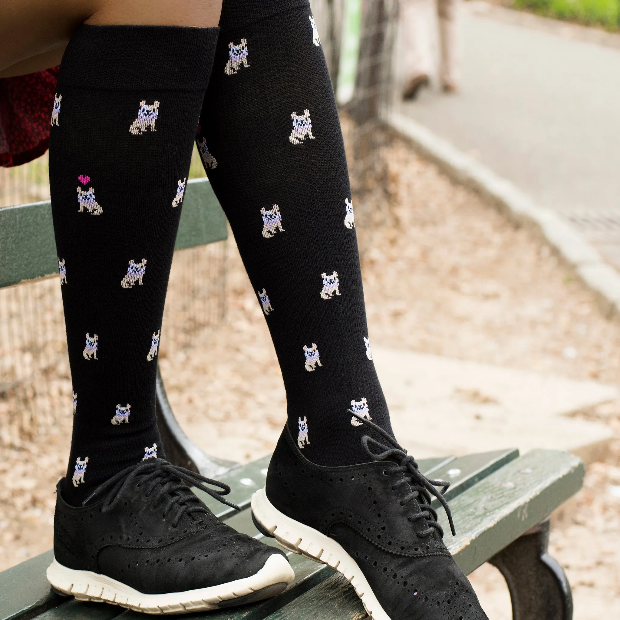 French Bulldog | Knee-High Compression Socks For Women