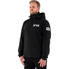 FXR  Black Ride Pack Jacket Lightweight Front Zip Packable Durable Nylon Offroad