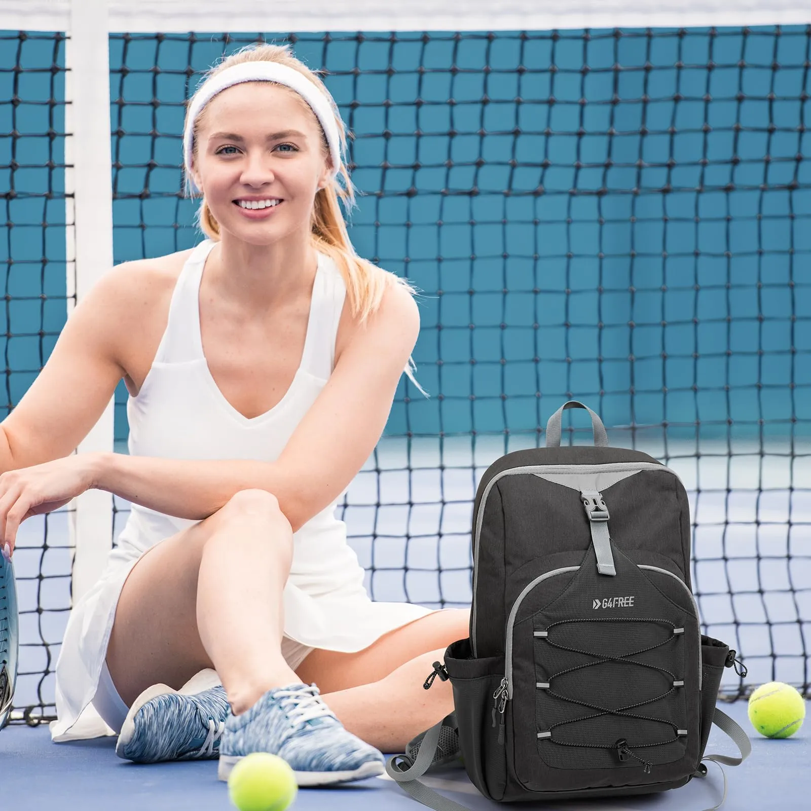 G4Free Pickleball Backpack Fits 2 to 4 Paddles