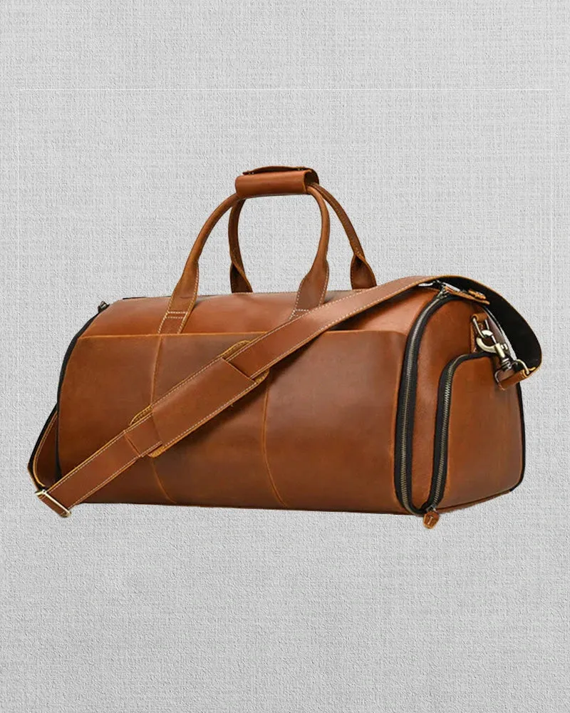 Garment Bag Duffel Bag | Suit Travel Bag | Weekend Bag | Flight Bag with Shoe Pouch