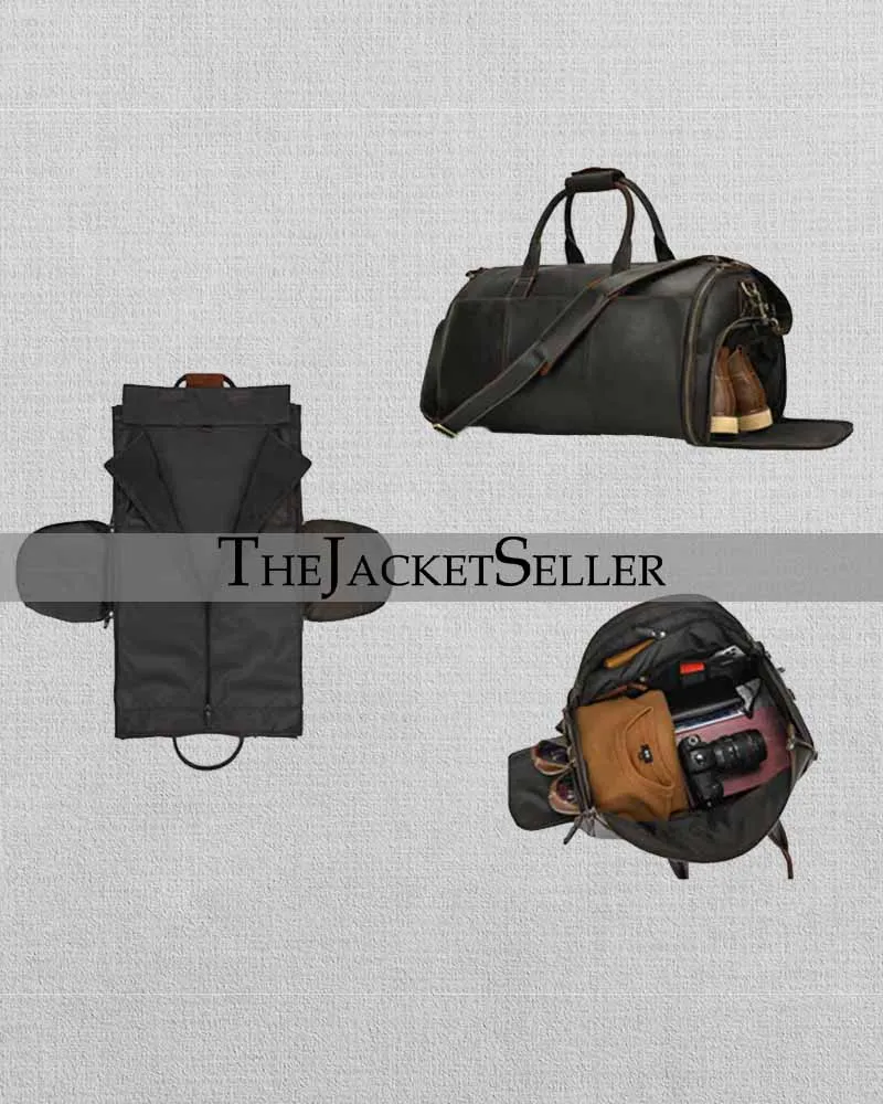 Garment Bag Duffel Bag | Suit Travel Bag | Weekend Bag | Flight Bag with Shoe Pouch