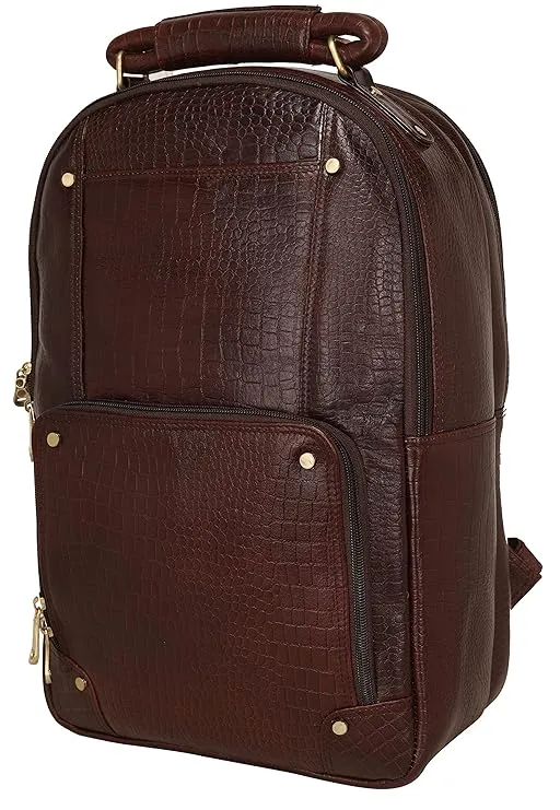 Genuine Leather Backpack for Business and Travel BP03