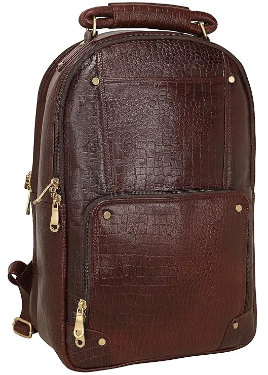 Genuine Leather Backpack for Business and Travel BP03