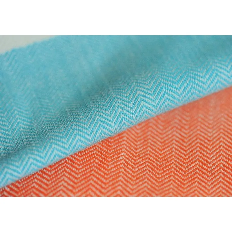 Girasol Hand Woven Wrap - Rainbow Herringbone