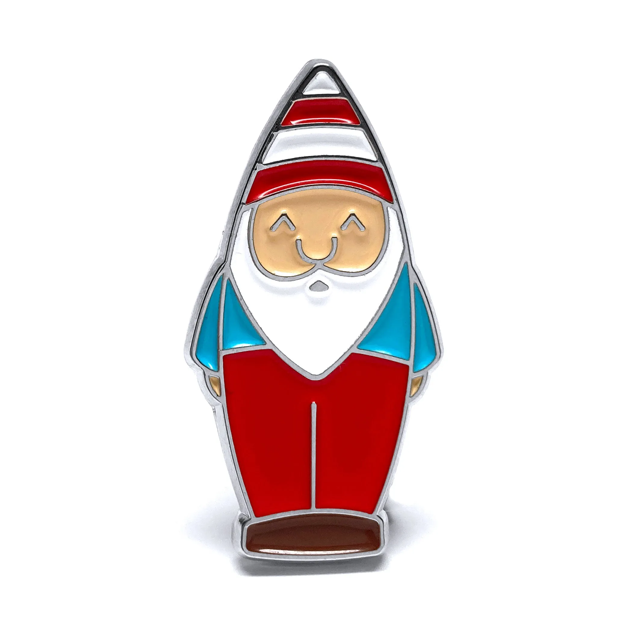 Gnome Enamel Art Pin