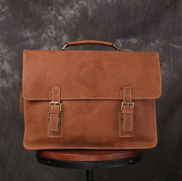 Grand Master Blue Lodge Briefcase - Handmade Leather