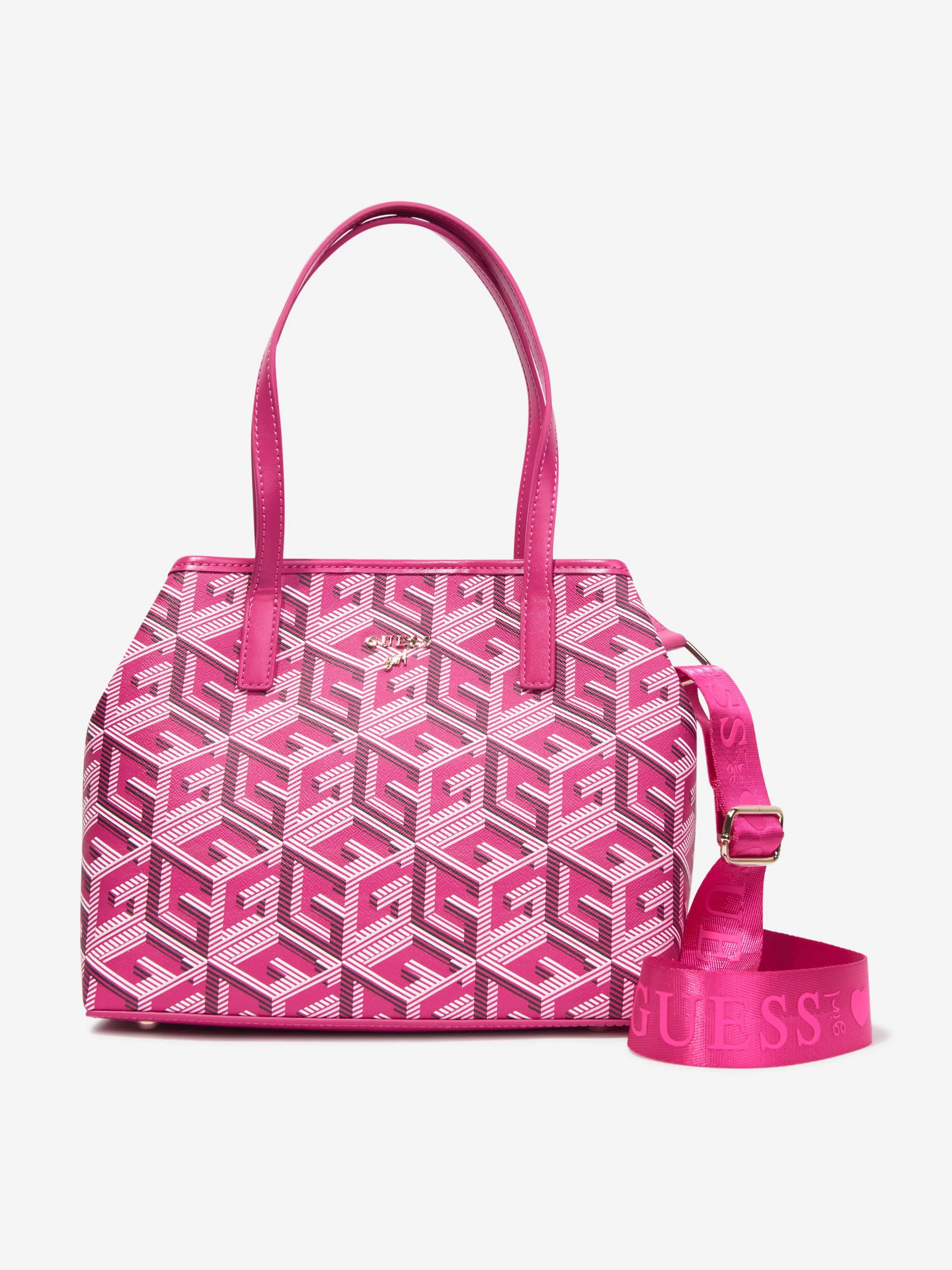 Guess Girls Logo Tote Bag in Pink