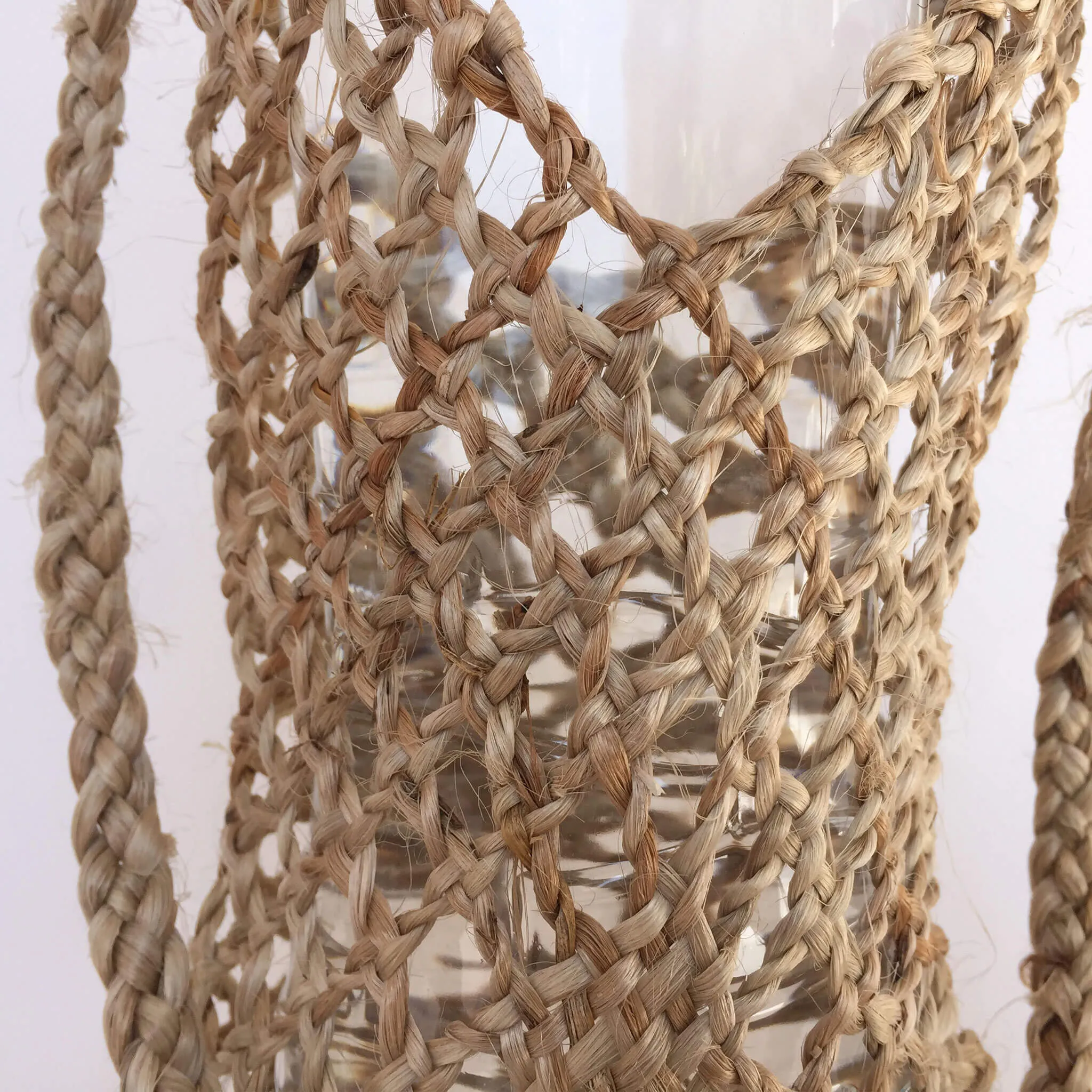 Hand Woven Hyacinth Bottle Holder Bag