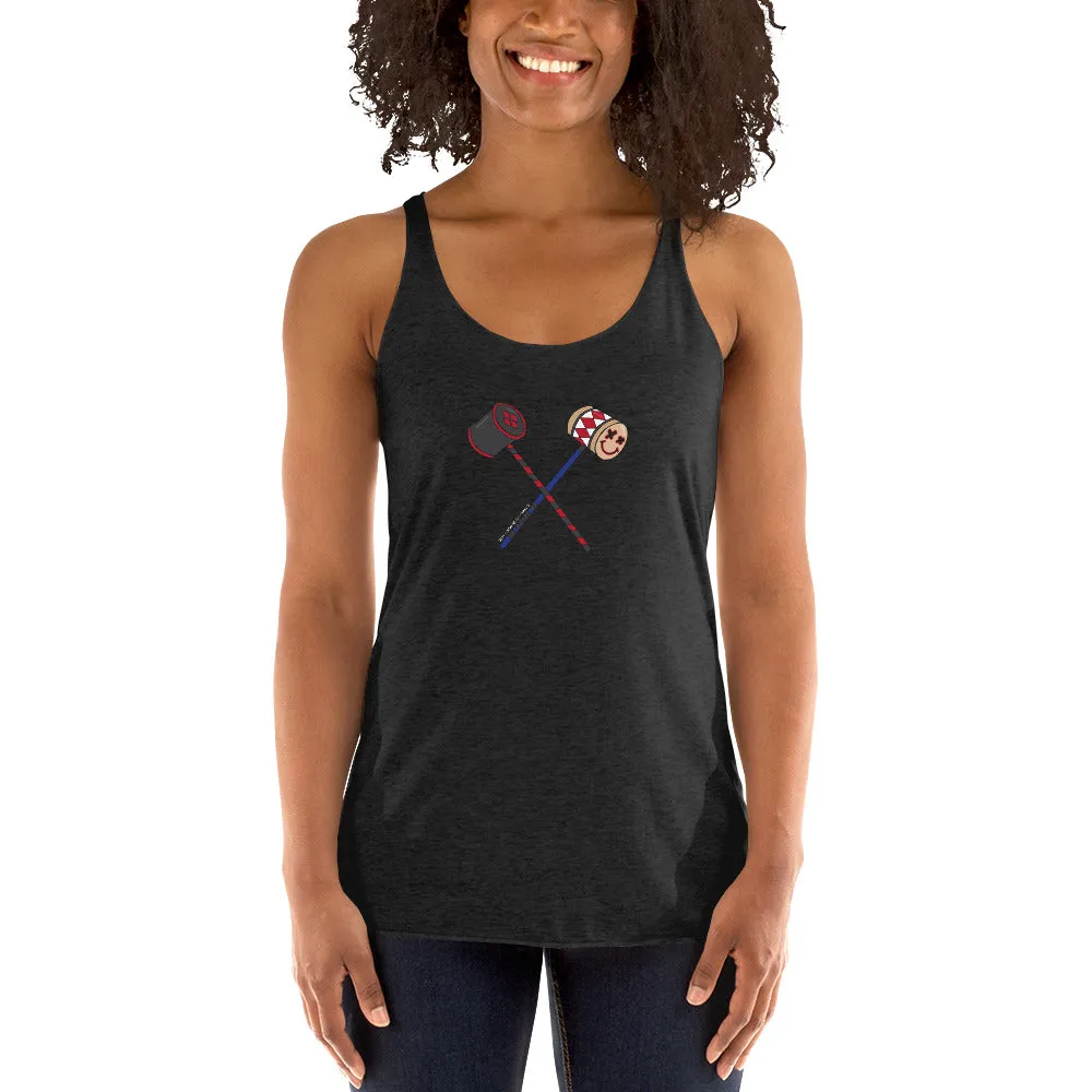 Harley Quinn Mallets Women's Racer-back Tank-top