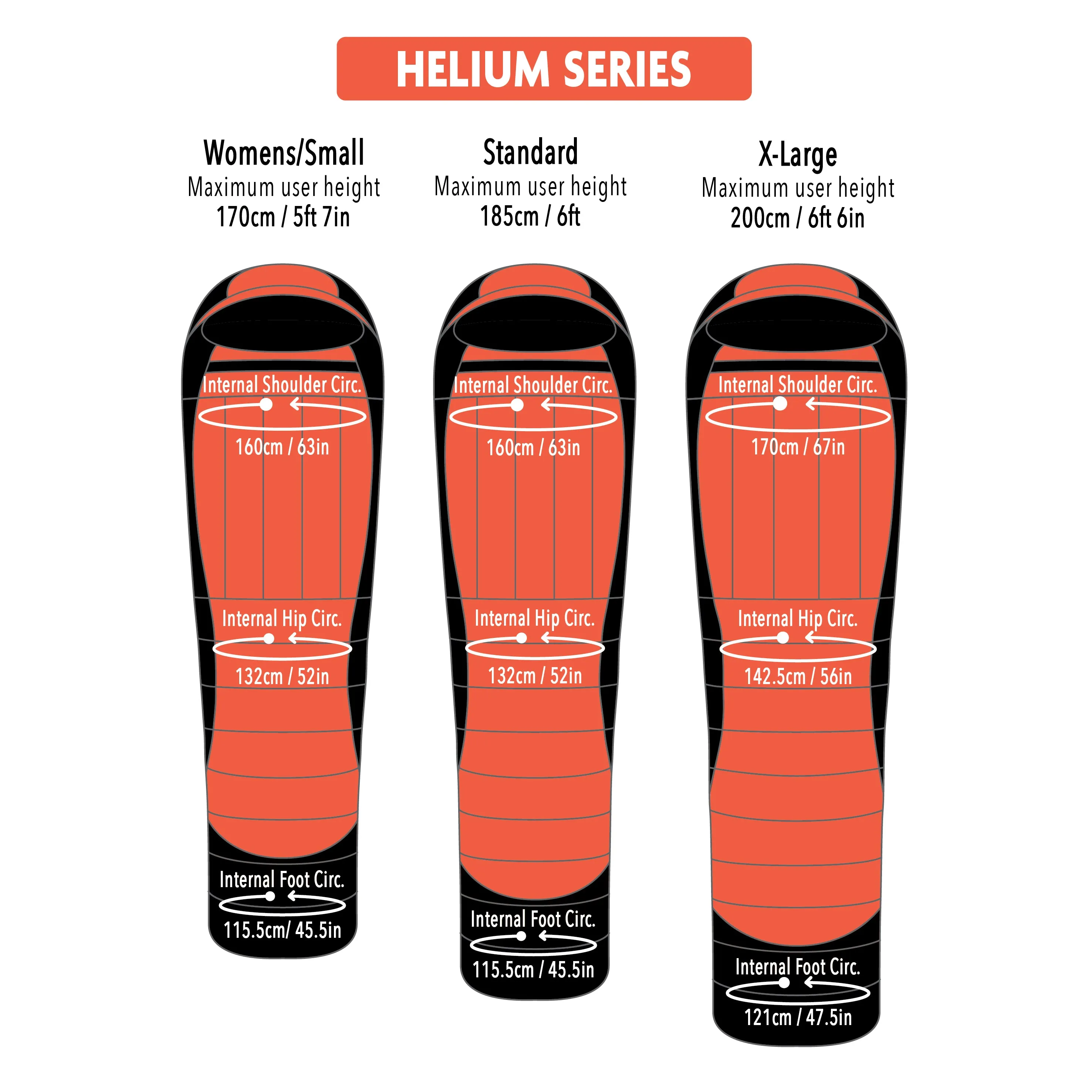 Helium 680 -6 to - 12° Down Boxfoot Sleeping Bag