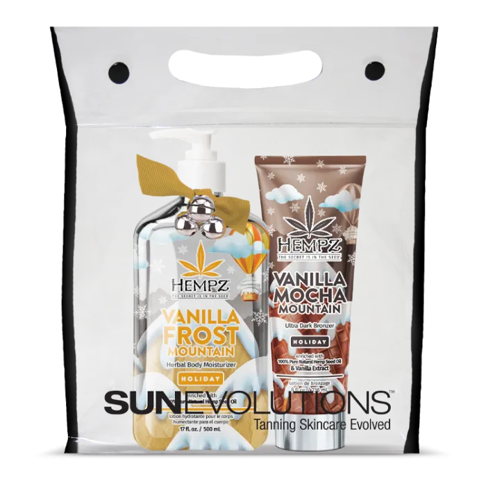 Hempz Vanilla Mocha Mountain Tanning Bag Deal