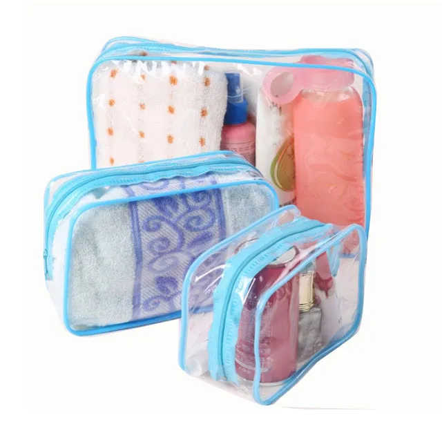 Home Travel Transparent Makeup Bag Toiletries Bag Bath Supplies Storage Bag Waterproof Travel Cosmetic Bag Wash Beauty Kit