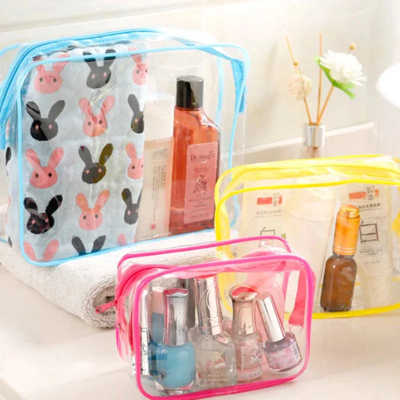 Home Travel Transparent Makeup Bag Toiletries Bag Bath Supplies Storage Bag Waterproof Travel Cosmetic Bag Wash Beauty Kit