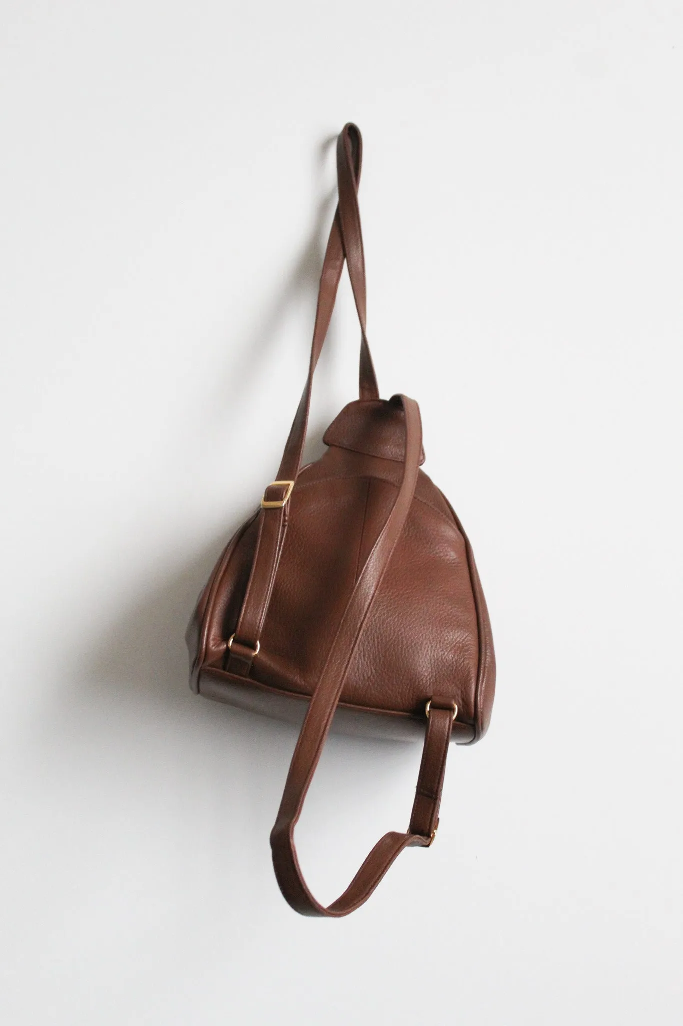 honey vegan leather backpack