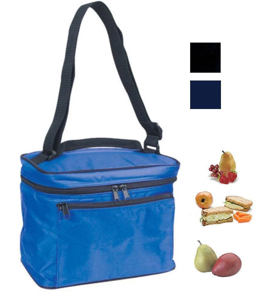 Insulated Cooler Lunch Box Bag For Food Picnic Bottles Water Travel 9-1/2 X 6inch