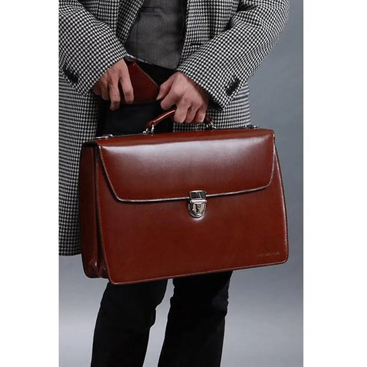 Jack Georges Elements Executive Leather Briefcase 4403