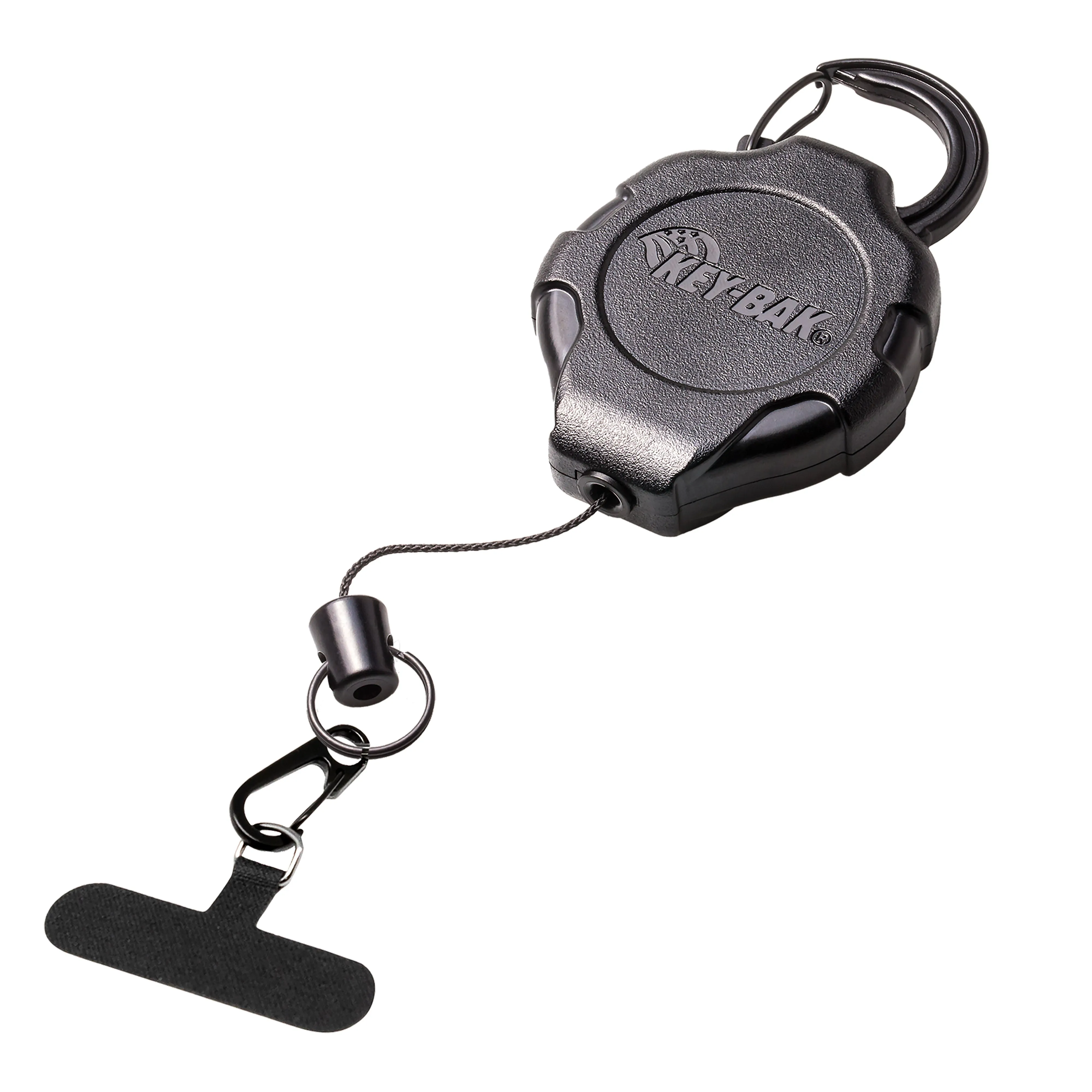 KEY-BAK Ratch-It Retractable Anti-Theft Phone Tether with Carabiner and Universal Smartphone Case Connection