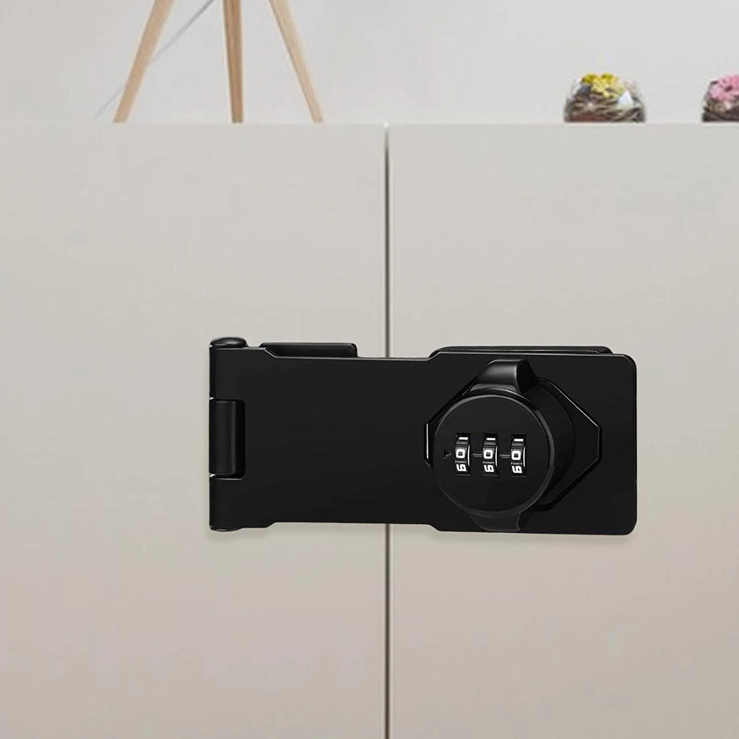 Keyless Anti-Theft Household Cabinet Password Hasp Lock