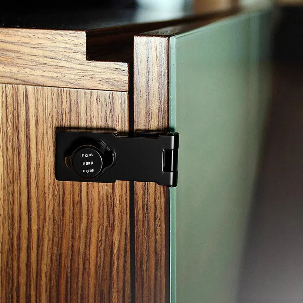 Keyless Anti-Theft Household Cabinet Password Hasp Lock