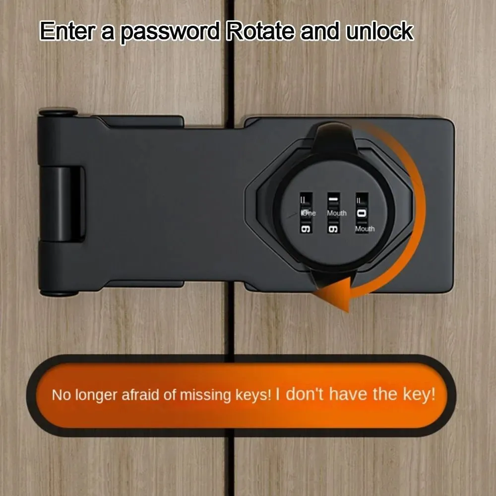 Keyless Anti-Theft Household Cabinet Password Hasp Lock