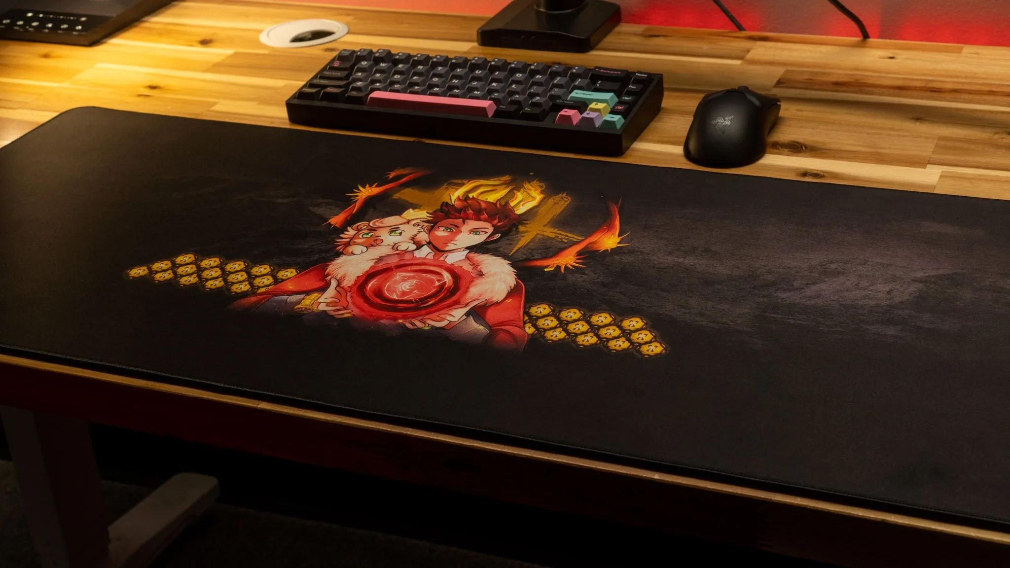 King "The King's Domain" Content Creator Collaboration Gaming Mouse Pad Deskmat