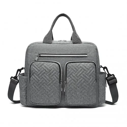 Kono Durable & Functional Changing Tote Bag - Grey | Perfect for On-the-Go Parents