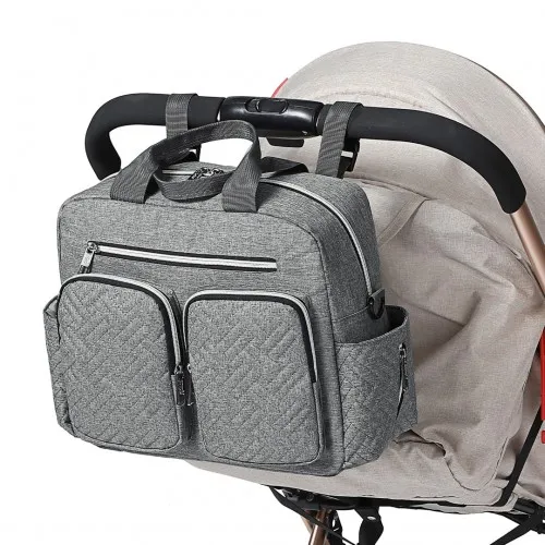 Kono Durable & Functional Changing Tote Bag - Grey | Perfect for On-the-Go Parents