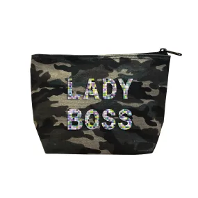 LADY BOSS - Camo  Beaded Cosmetic