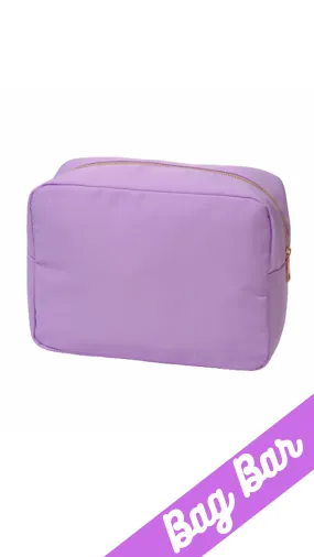 Large Nylon Zip Cosmetic Bag