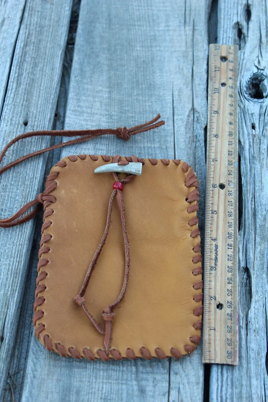 Leather cell phone bag, handmade phone bag