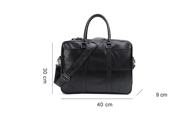 Leather Men's briefcase