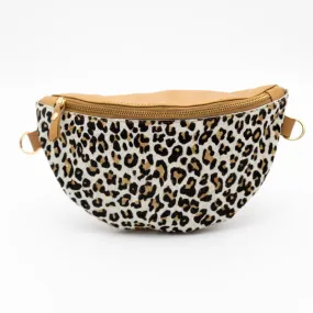 Leopard Leather Bum Bag (w Gold Fittings)