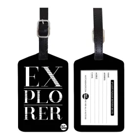 Luggage Tags Set Of 2 -  EXPLORER (BLACK)