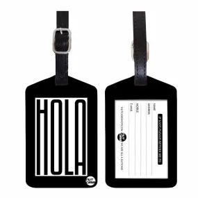 Luggage Tags Set Of 2 -  HOLA BLACK