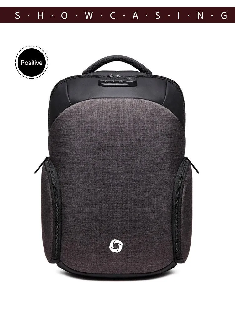 Men's Medium Anti-Theft 15" Laptop Backpack with USB Charging and TSA Lock