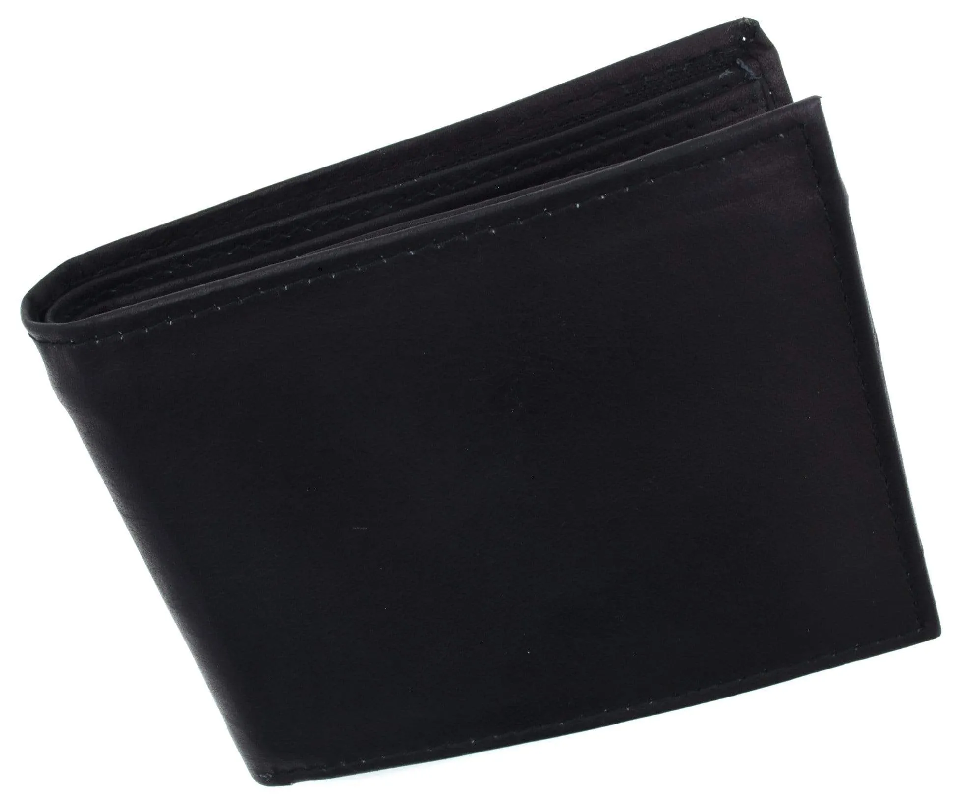 Mens Simple Classic Genuine Leather Bifold Wallet 58 CF