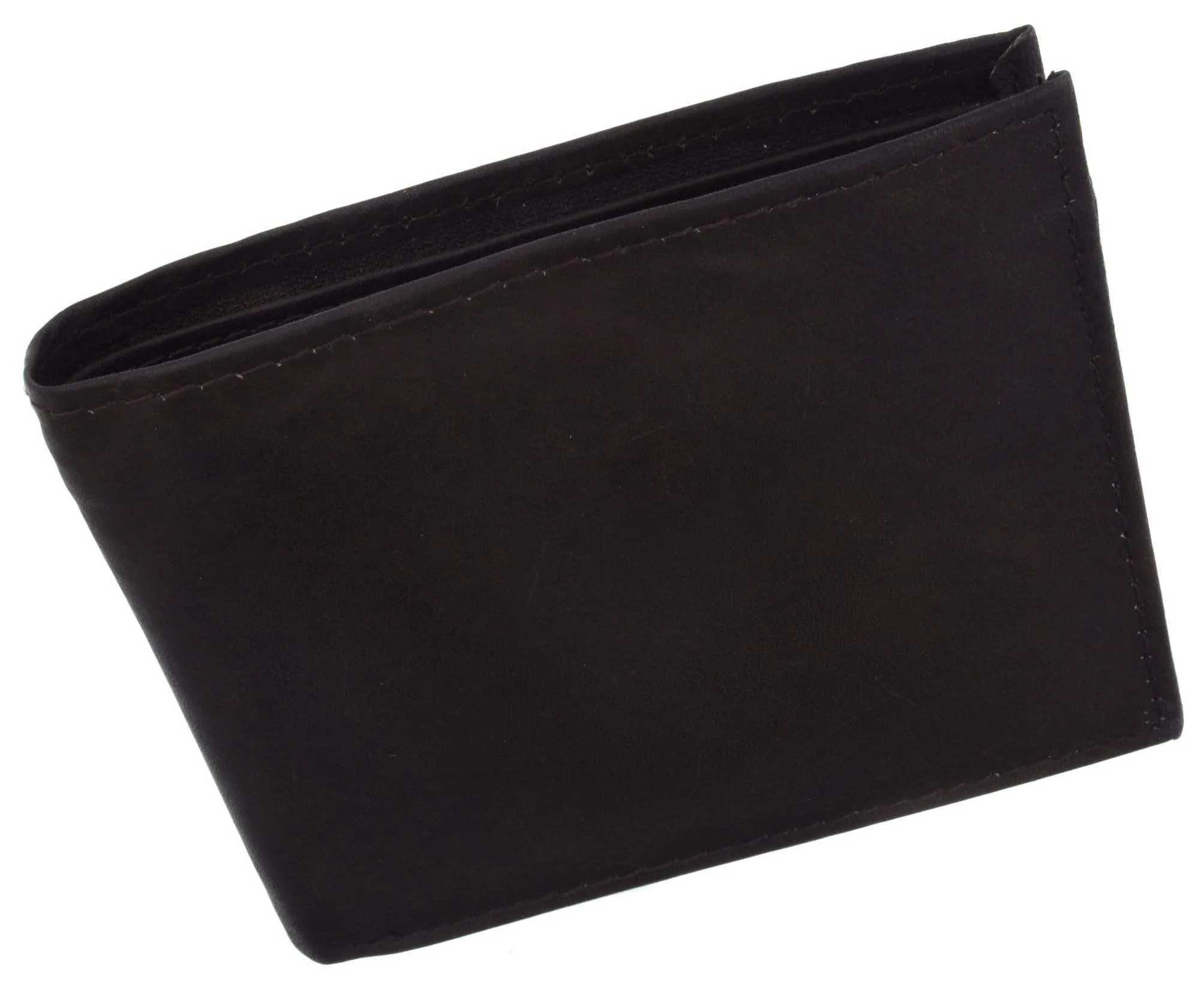 Mens Simple Classic Genuine Leather Bifold Wallet 58 CF