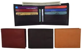 Mens Simple Classic Genuine Leather Bifold Wallet 58 CF