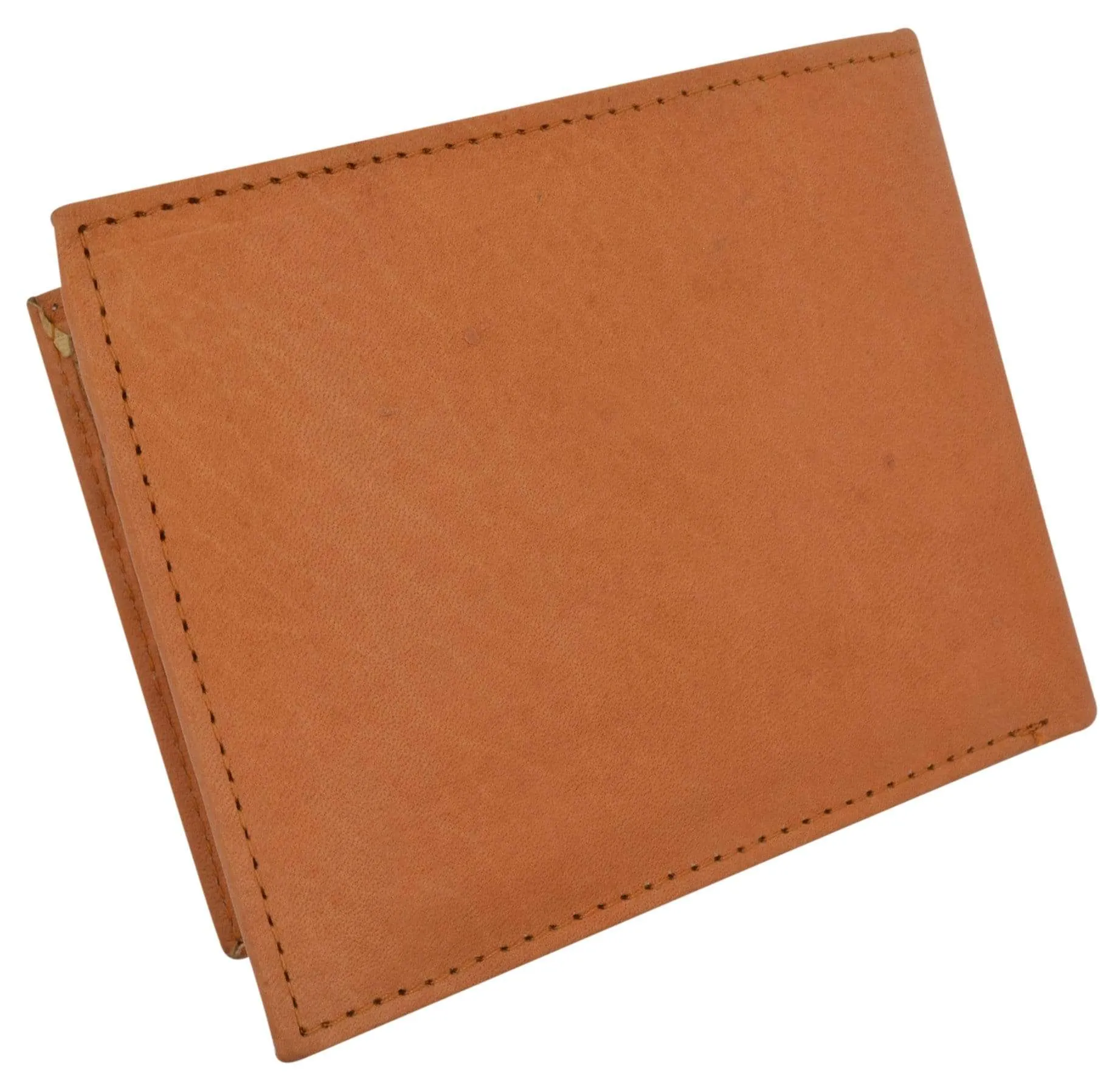 Mens Simple Classic Genuine Leather Bifold Wallet 58 CF