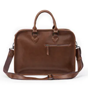 Men's Vintage Leather Briefcase Shoulder Bag