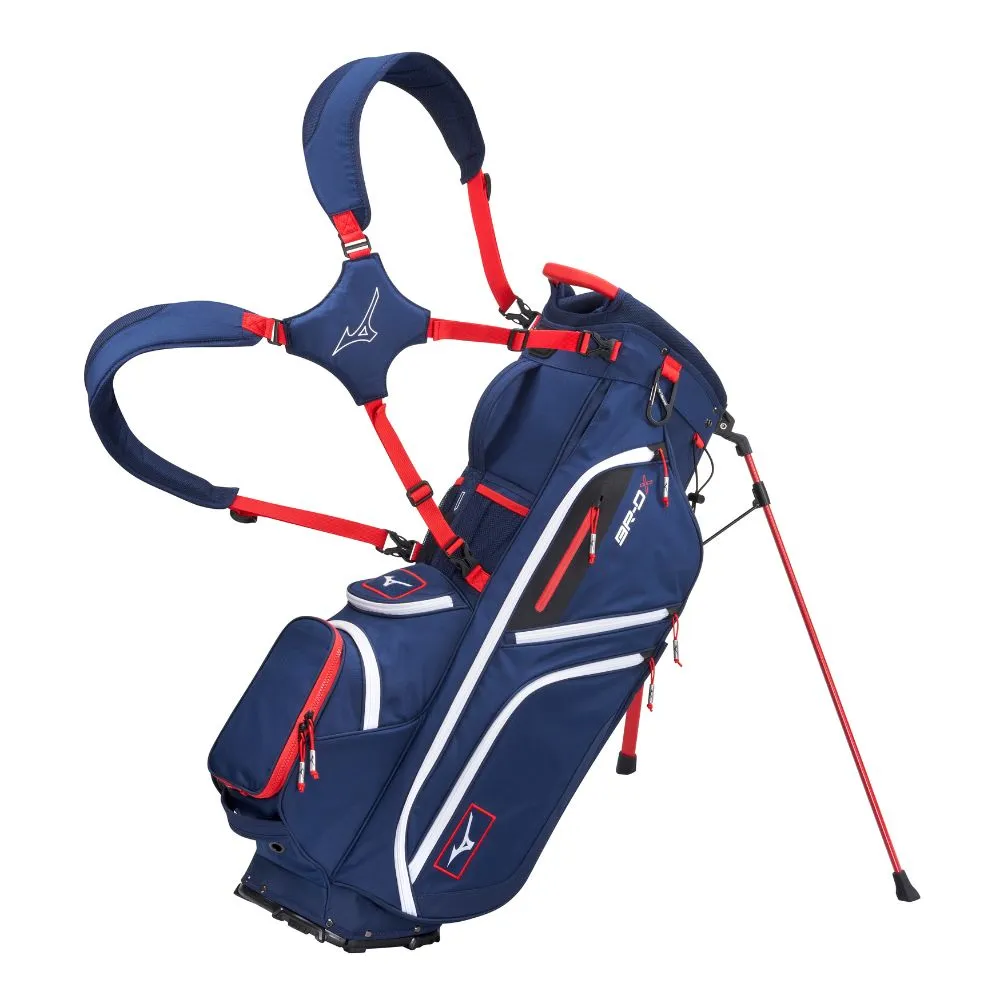 Mizuno BR-DX 25 Hybrid Stand Bag 2024 - Navy Red