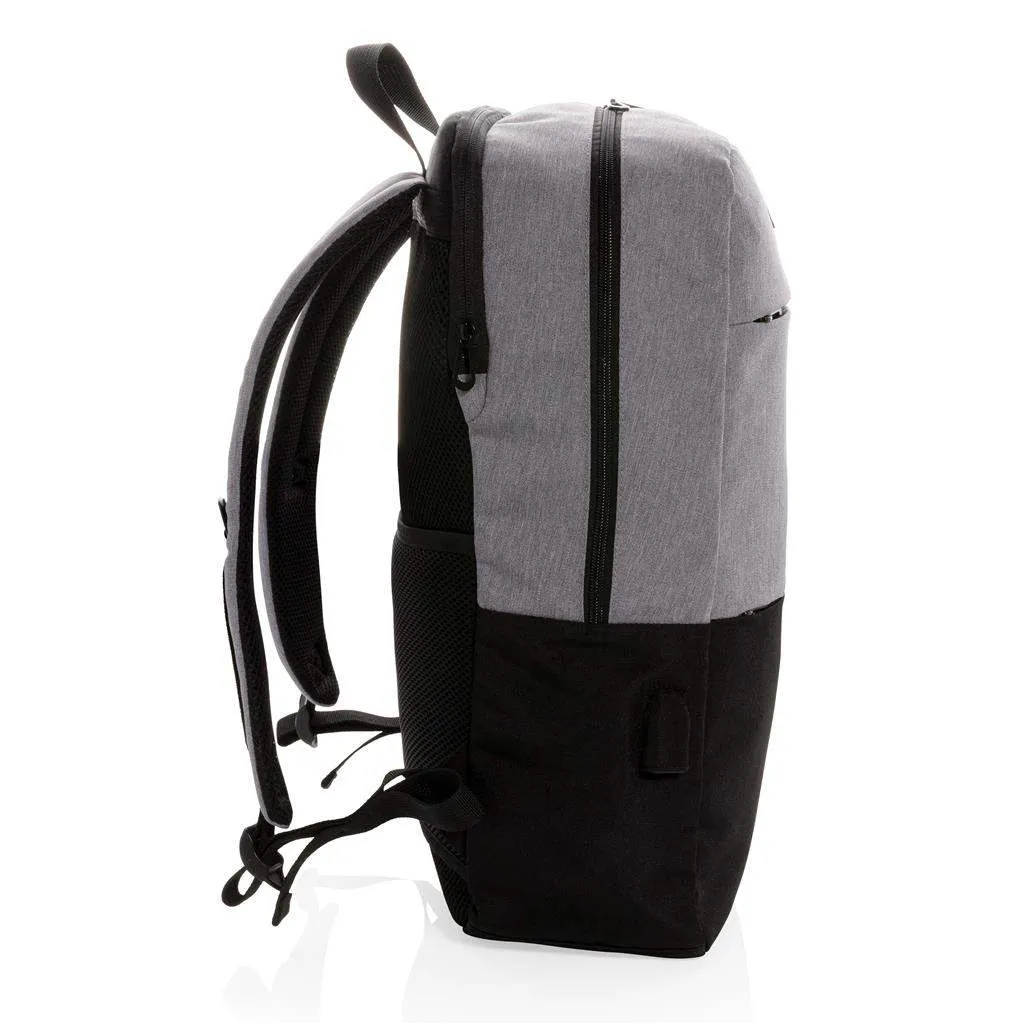 Modern 15.6" USB & RFID Laptop Backpack PVC free