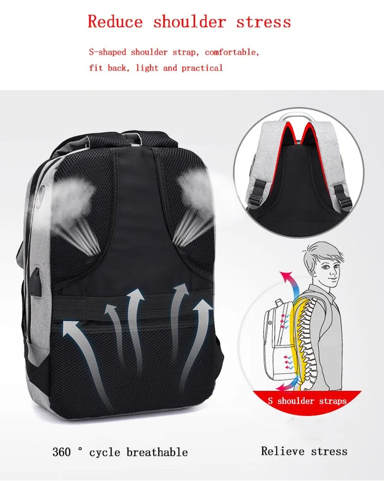 Multifunctional Anti Shock Backpack with USB and Headphone Port