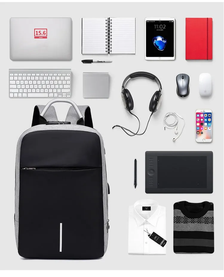 Multifunctional Anti Shock Backpack with USB and Headphone Port