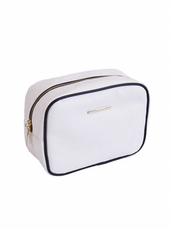 New PU cosmetic bag large capacity cosmetic storage bag portable solid color high-value cosmetic bag